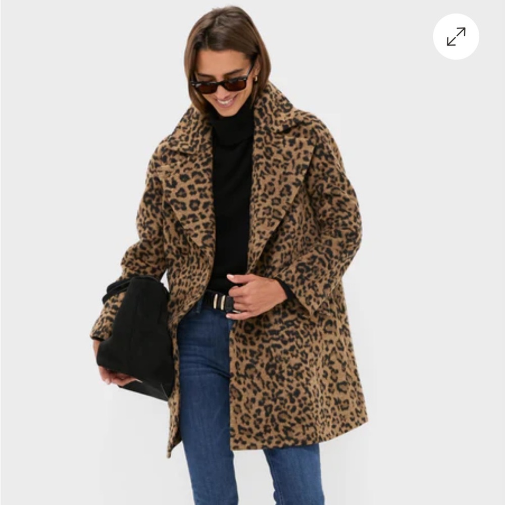 Tuckernuck Leopard Print Teddy Jacket
